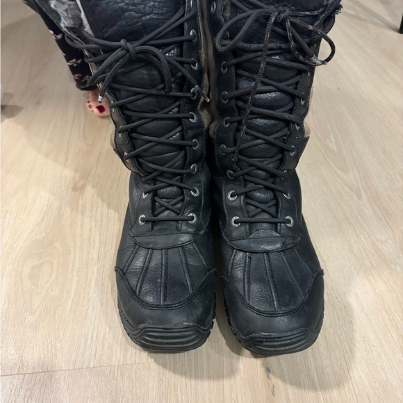 UGG Shoes - UGG Airondack high Black Lace-Up Boots